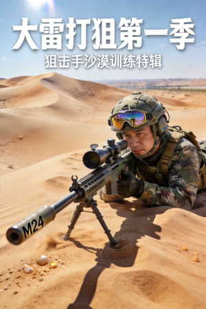 大雷打狙第一季：狙击手在沙漠训练的高清剧照