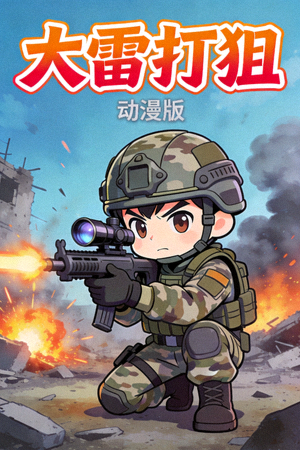 大雷打狙动漫版：卡通狙击手角色海报